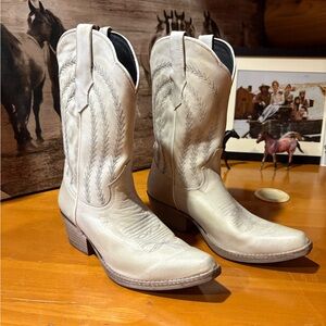 Sterling River White Cowgirl Boots